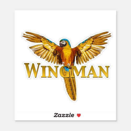 Parrot Wingman Sticker