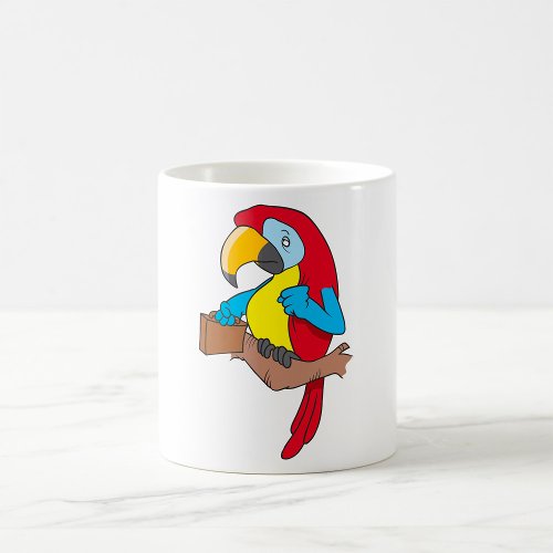 Parrot With A Briefcase Coffee Mug