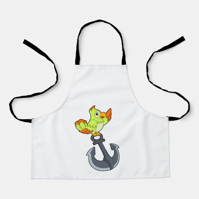 Parrot with Anchor Apron (Front)