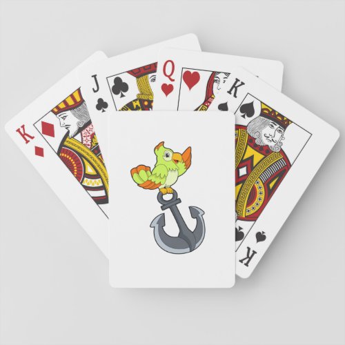 Parrot with Anchor Playing Cards