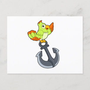 Parrot with Anchor Postcard