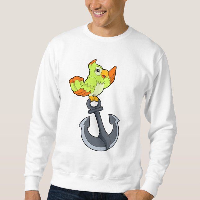 Parrot with Anchor Sweatshirt (Front)