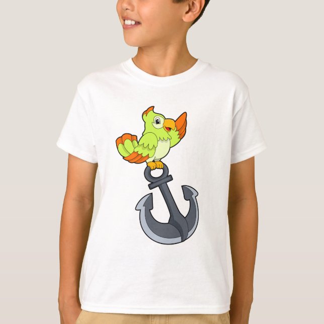Parrot with Anchor T-Shirt (Front)