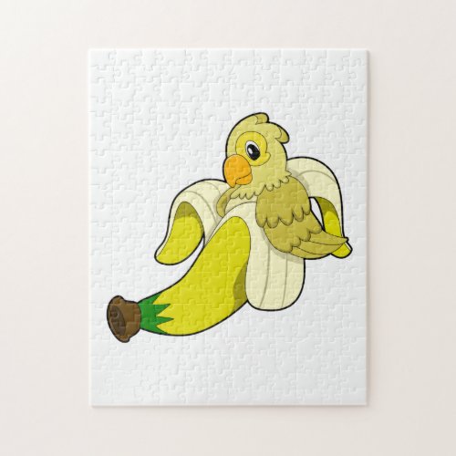 Parrot with Banana Jigsaw Puzzle