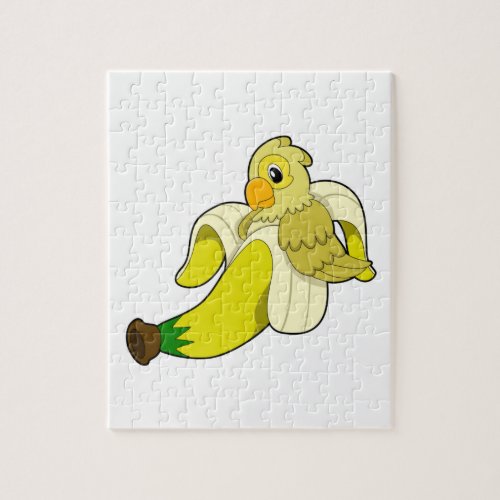 Parrot with Banana Jigsaw Puzzle