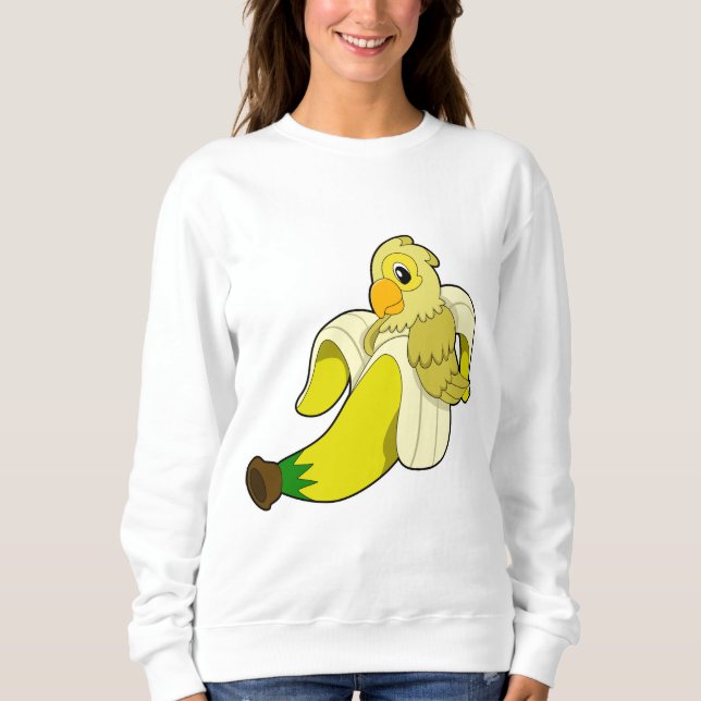 Parrot with Banana Sweatshirt (Front)
