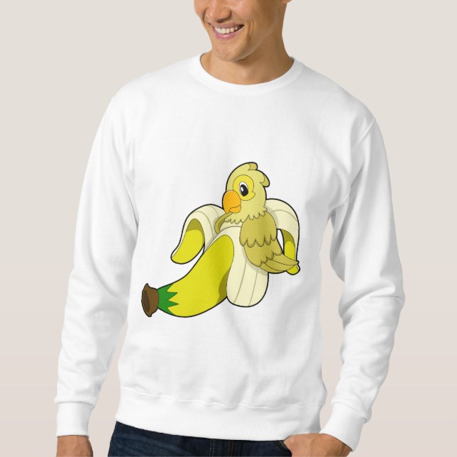 Parrot with Banana Sweatshirt (Front)
