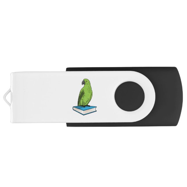 Parrot with Book Flash Drive (Back)