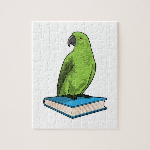 Parrot with Book Jigsaw Puzzle
