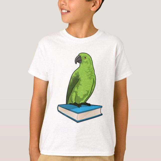Parrot with Book T-Shirt (Front)