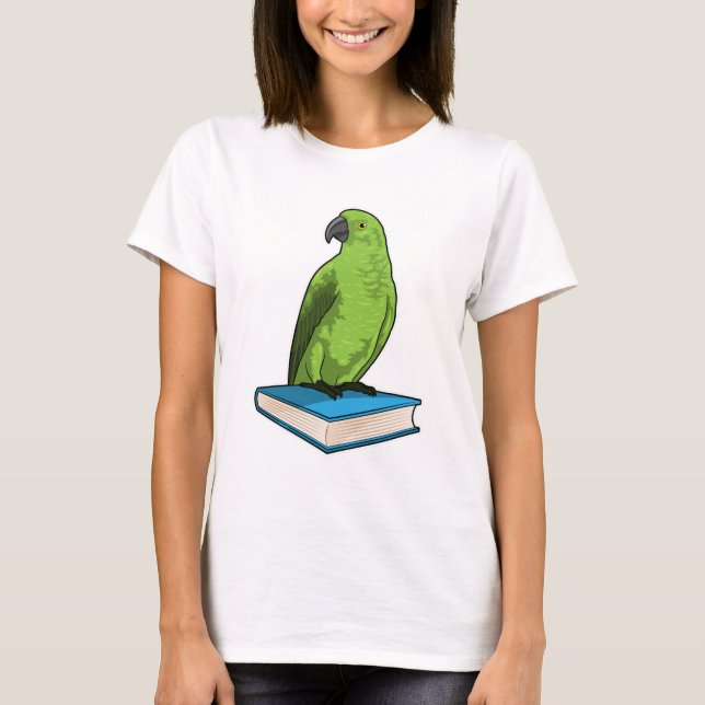 Parrot with Book T-Shirt (Front)