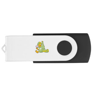 Parrot with Clinical thermometer Flash Drive