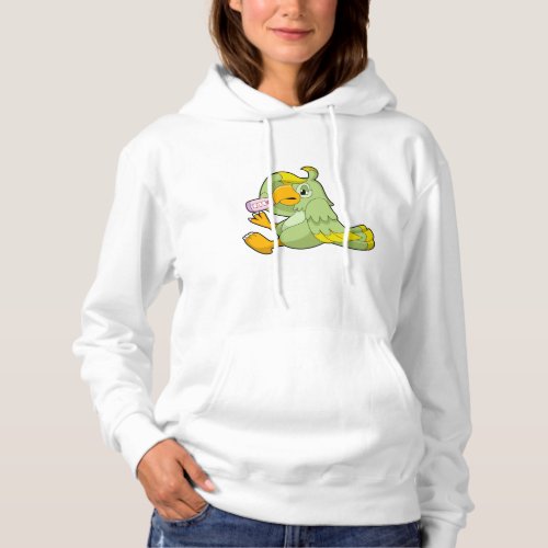 Parrot with Clinical thermometer Hoodie