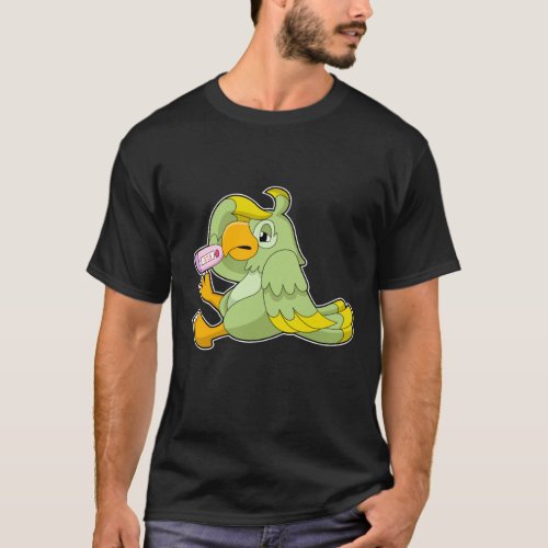Parrot with Clinical thermometer T_Shirt