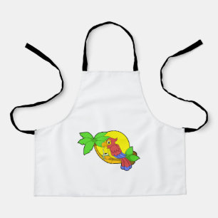 Parrot with Coconut Apron