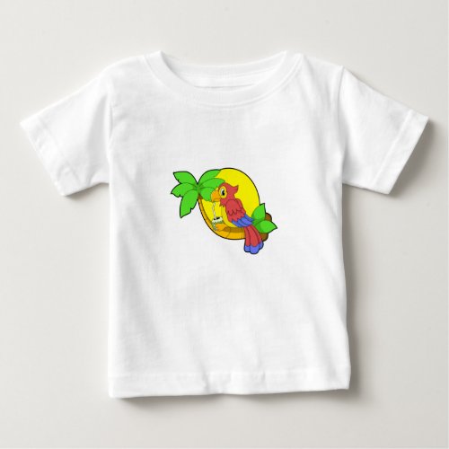Parrot with Coconut Baby T_Shirt
