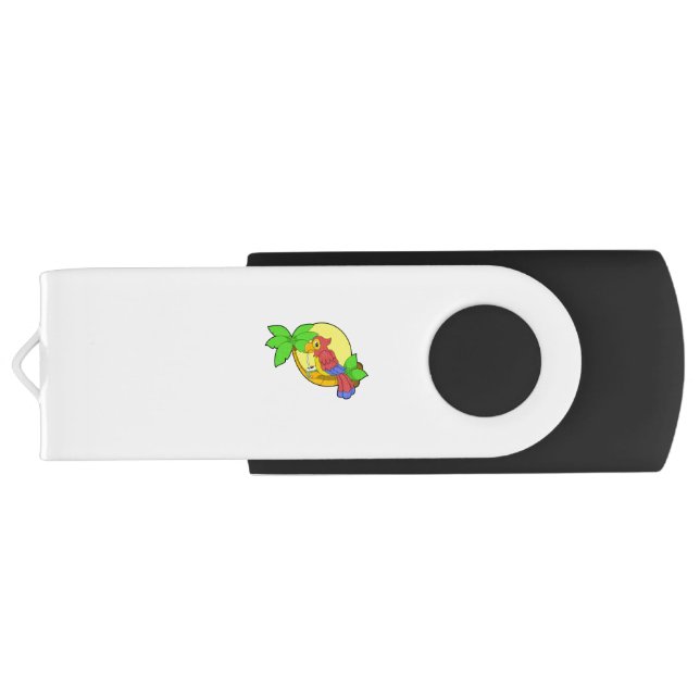 Parrot with Coconut Flash Drive (Back)