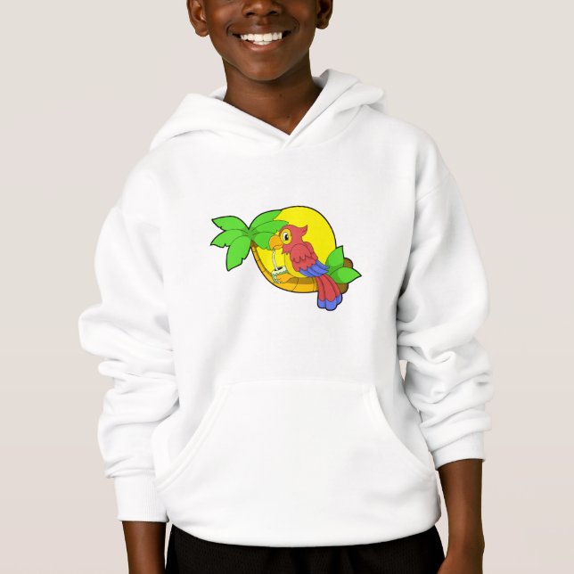 Parrot with Coconut Hoodie (Front)