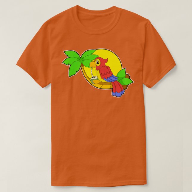 Parrot with Coconut T-Shirt (Design Front)