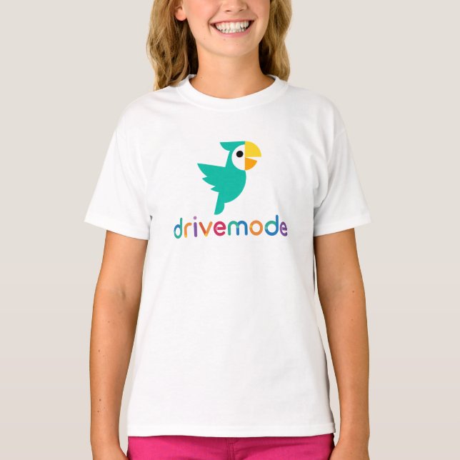Parrot with Colorful Drivemode T-Shirt (Front)