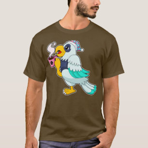 Parrot with Cup of Coffee T-Shirt