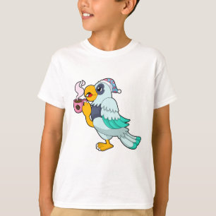 Parrot with Cup of Coffee T-Shirt