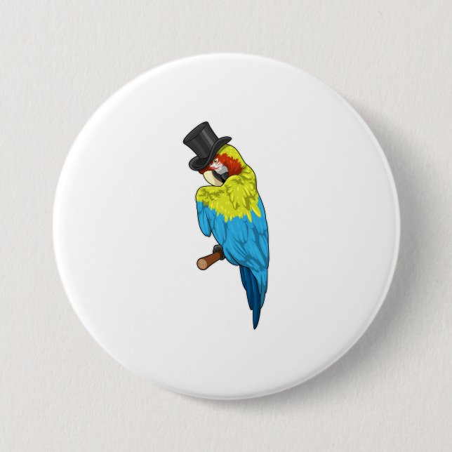 Parrot with Cylinder Button (Front)