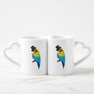Parrot with Cylinder Coffee Mug Set