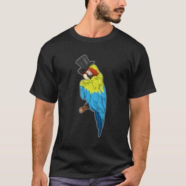 Parrot with Cylinder T-Shirt (Front)