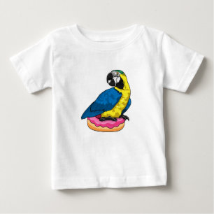 Parrot with Donut Baby T-Shirt