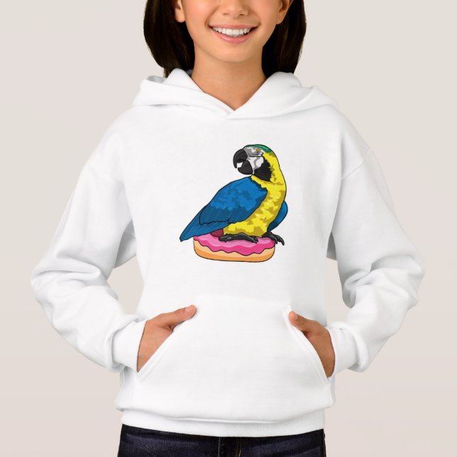 Parrot with Donut Hoodie (Front)