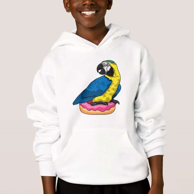 Parrot with Donut Hoodie (Front)