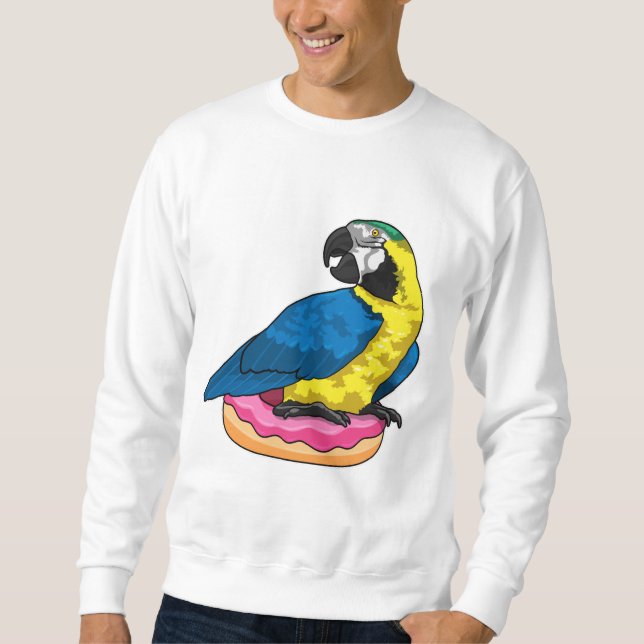 Parrot with Donut Sweatshirt (Front)