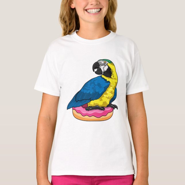 Parrot with Donut T-Shirt (Front)