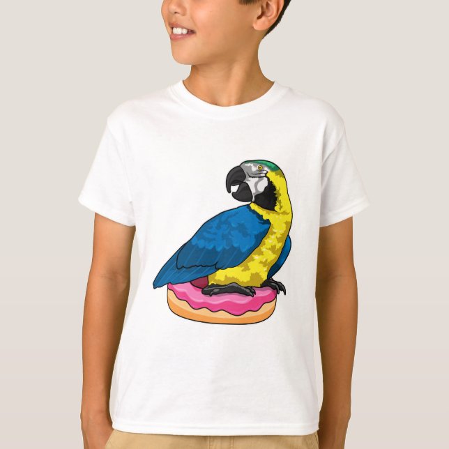 Parrot with Donut T-Shirt (Front)