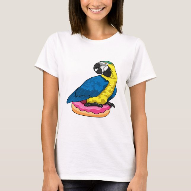 Parrot with Donut T-Shirt (Front)