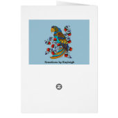 Parrot with Flowers Cards (Back)
