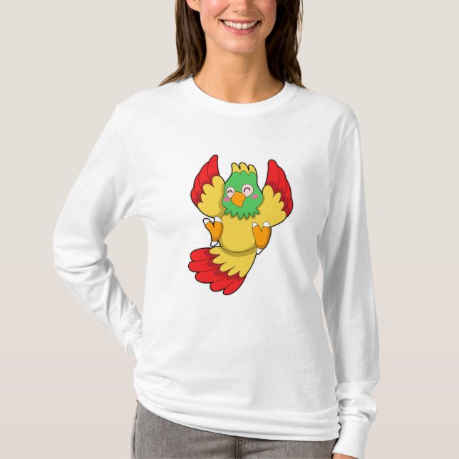Parrot with green Head T-Shirt (Front)