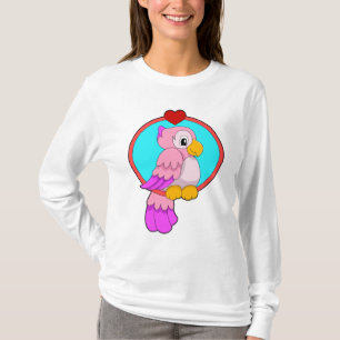 Parrot with Heart T-Shirt