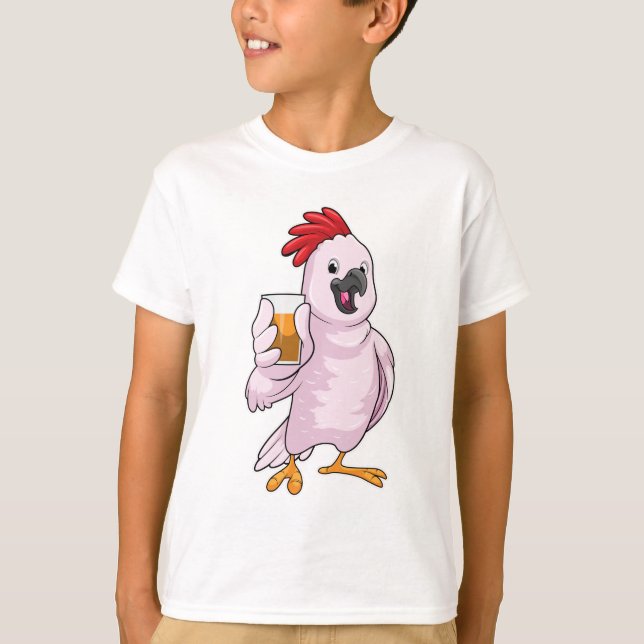 Parrot with Juice T-Shirt (Front)