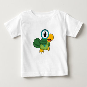 Parrot with Magnifying glass Baby T-Shirt