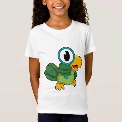 Parrot with Magnifying glass T_Shirt