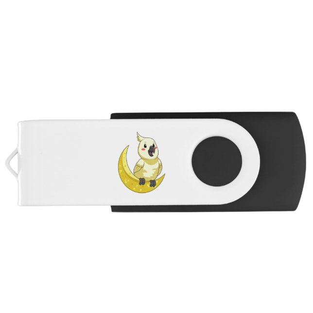 Parrot with Moon Flash Drive (Back)