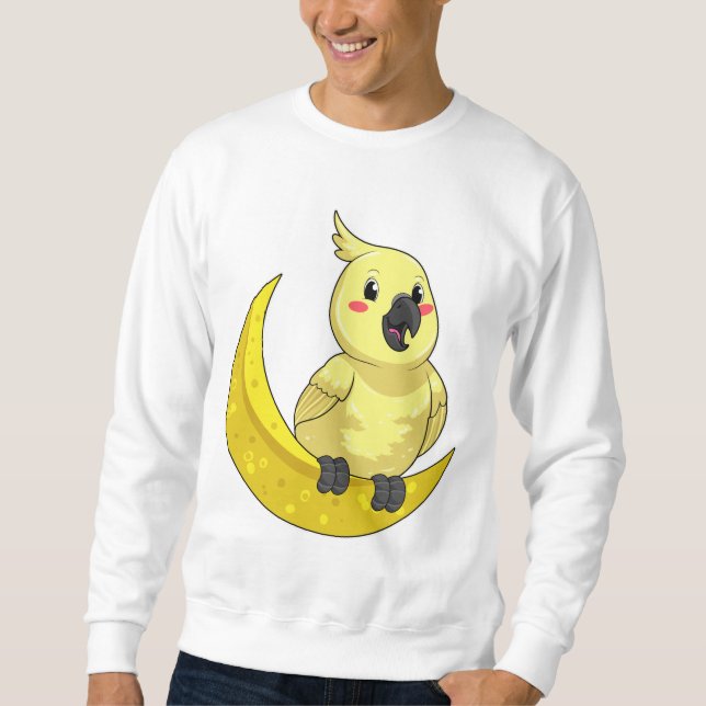 Parrot with Moon Sweatshirt (Front)