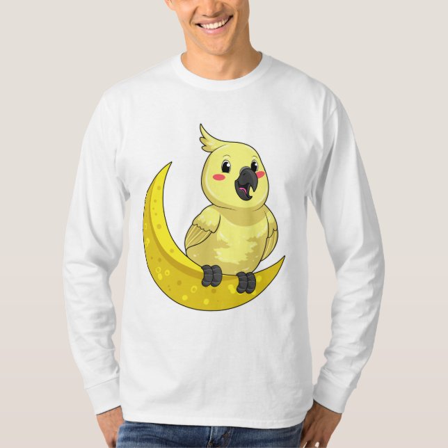 Parrot with Moon T-Shirt (Front)