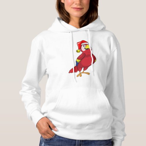 Parrot with Santa hat Hoodie