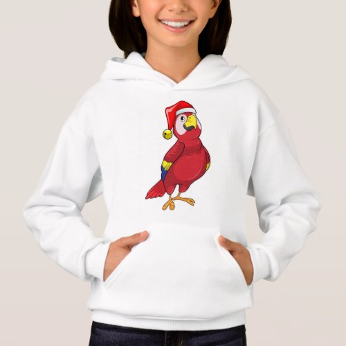 Parrot with Santa hat Hoodie