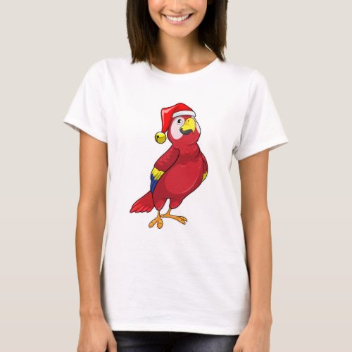 Parrot with Santa hat T_Shirt