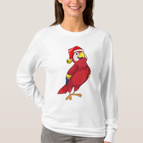 Parrot with Santa hat T_Shirt