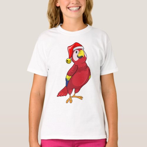 Parrot with Santa hat T_Shirt